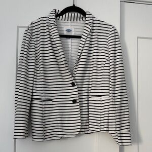 Old Navy Women's Striped Cotton Blazer